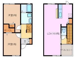 高茶屋駅 徒歩12分 1階の物件間取画像